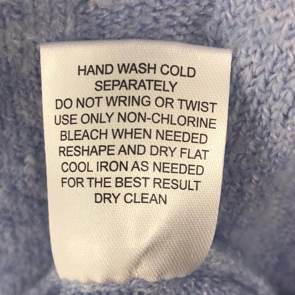 Light Blue Heather Ribbed V Neck Sweater - Picture 7 of 8